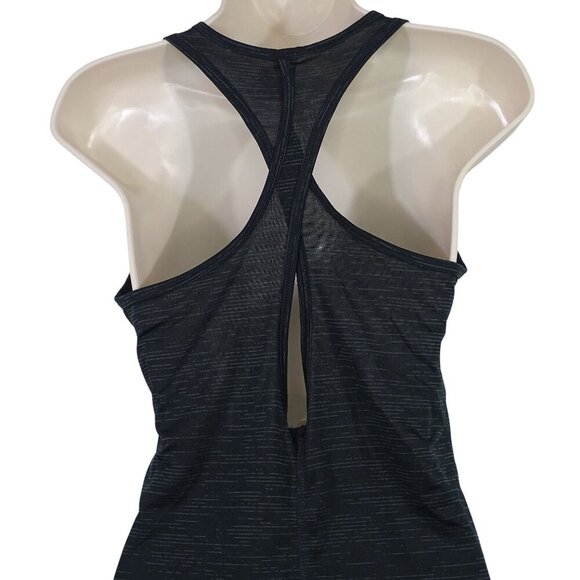 Champion Black Space Dye Racerback Tank Top Women Size S Workout Athletic Gym - Picture 2 of 11